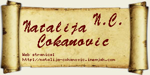 Natalija Čokanović vizit kartica